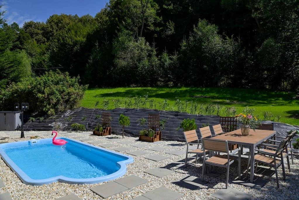 Polana Slowikowa 5 Star- Domek W Gorach Z Jacuzzi, Sauna,Basen,Ogrod Z Lasem, Kominek I Narty Stroza  Zewnętrze zdjęcie