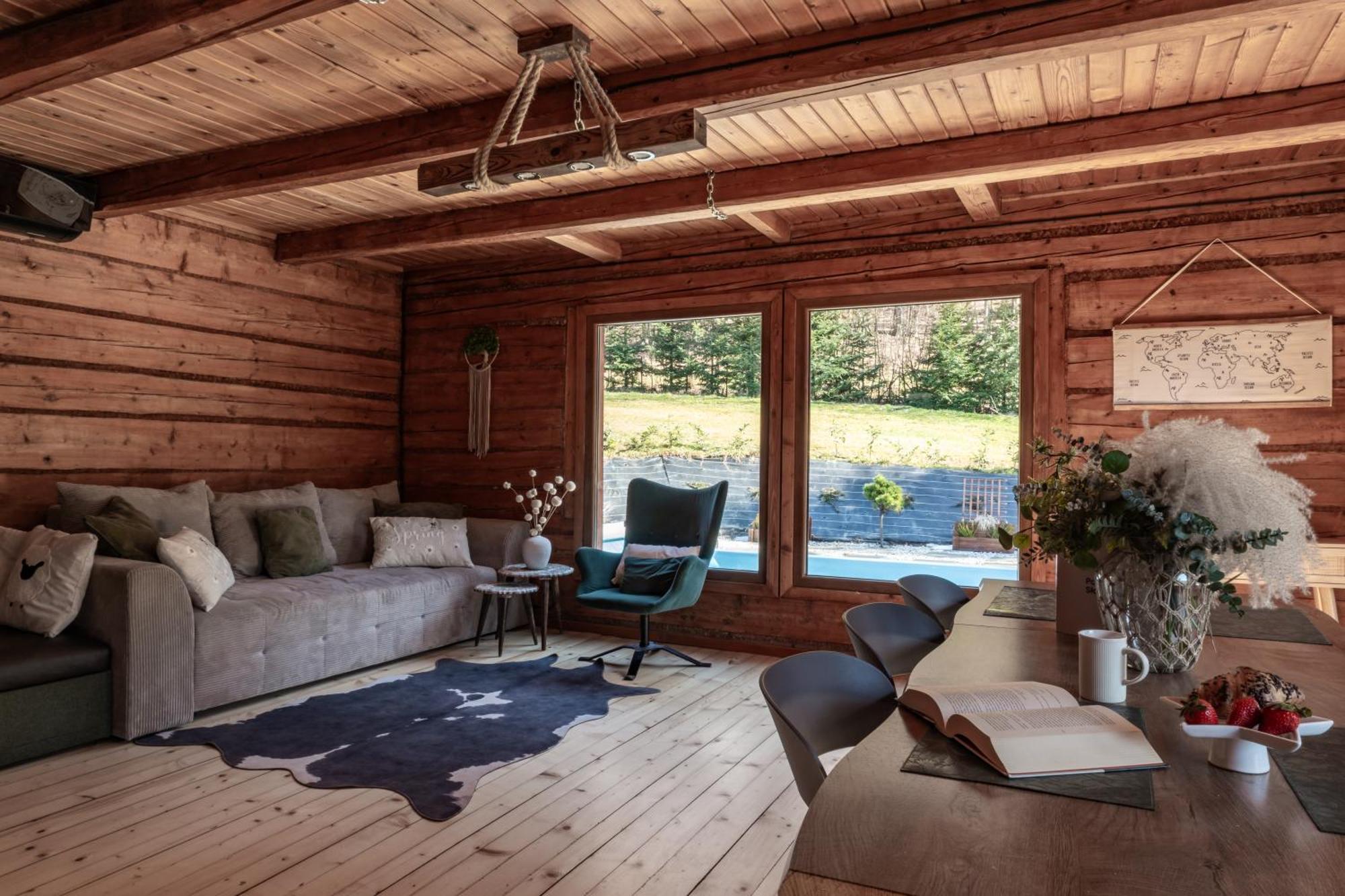 Polana Slowikowa 5 Star- Domek W Gorach Z Jacuzzi, Sauna,Basen,Ogrod Z Lasem, Kominek I Narty Stroza  Zewnętrze zdjęcie